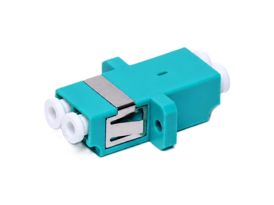 optikai adapter LC duplex türkiz