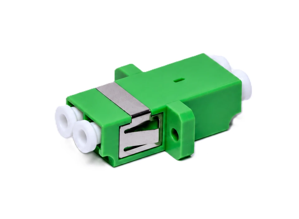 optikai adapter LC duplex zöld