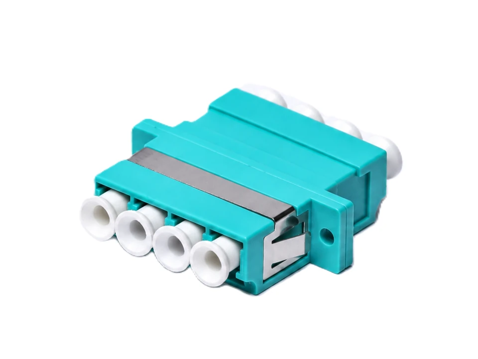 optikai adapter LC quad türkiz