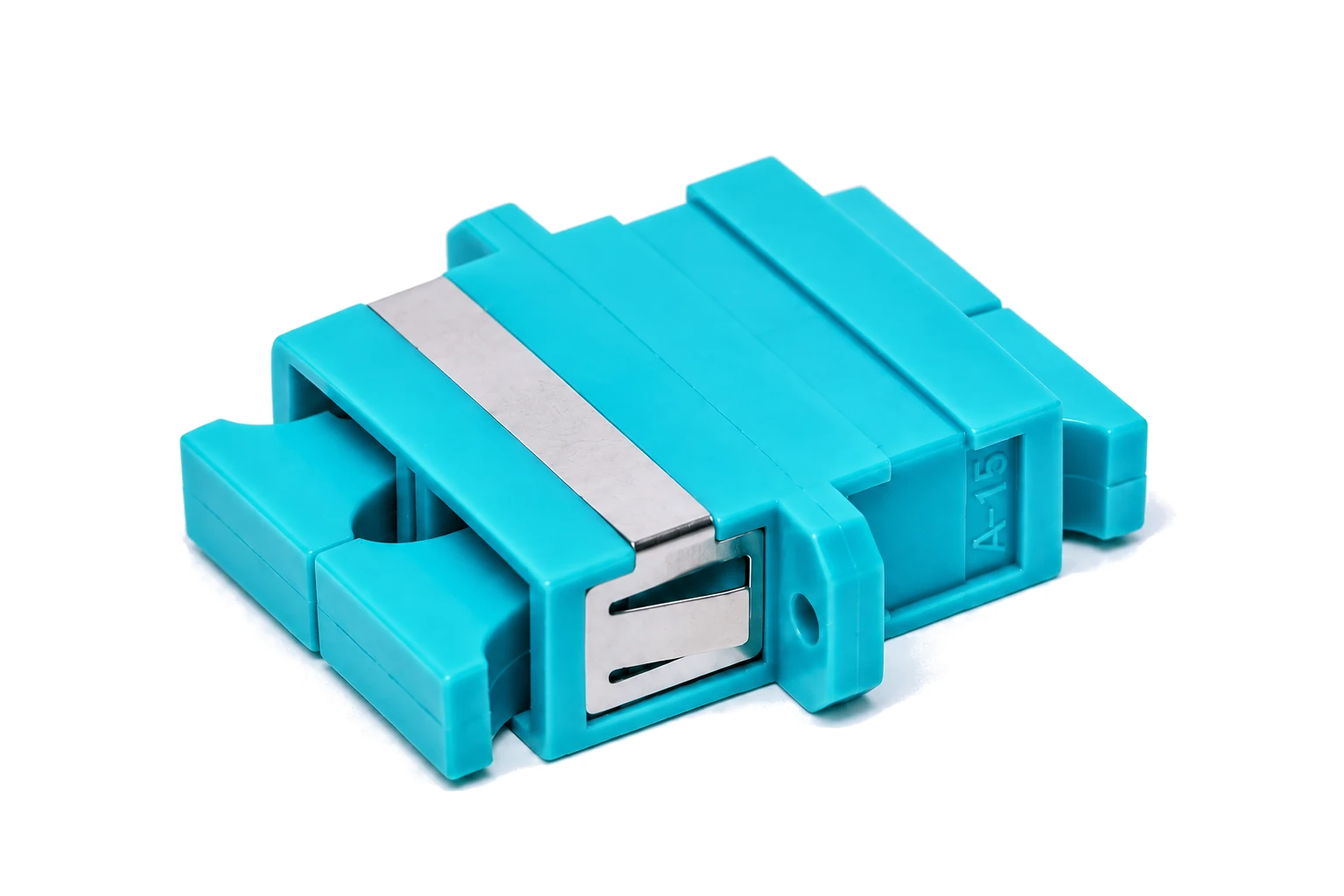 optikai adapter SC duplex turkiz