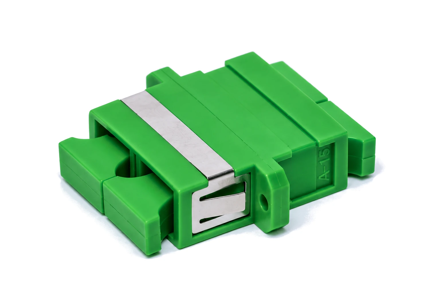 optikai adapter SC duplex zold